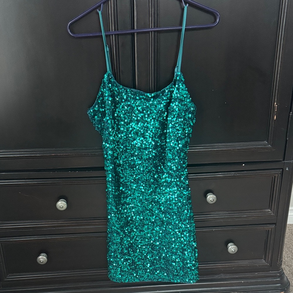 bp. Teal Sequin Party Dress